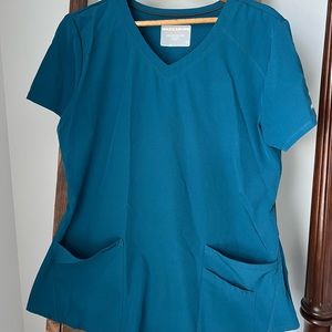 Skechers large blue scrub top